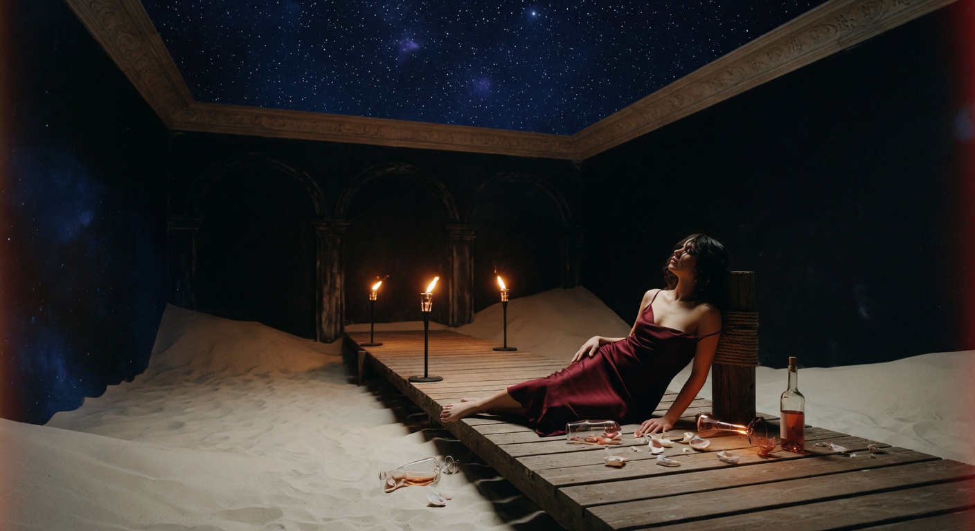 Il mare sotto le stelle — visuale ispirata a Hellen
